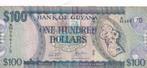 Guyana 100 dollar 2023, Postzegels en Munten, Bankbiljetten | Amerika, Verzenden, Zuid-Amerika, Los biljet