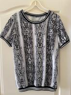 Zwart-wit shirt, maat L - XL, Overige kleuren, Verzenden, Maat 42/44 (L), Korte mouw