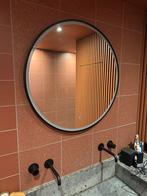 Ronde badkamer spiegel 80cm - zwart, Ophalen, Gebruikt, Rond, 75 tot 100 cm