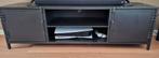 Mooi zwart metalen TV kastje - 142x40x42 cm, Ophalen, Gebruikt, 100 tot 150 cm, Minder dan 100 cm