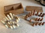 Houten Schaakstukken, Ophalen of Verzenden, Gebruikt, Schaken