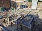 Tuinset teakhout, Tuin en Terras, Tuinsets en Loungesets, Ophalen, Gebruikt, Bank, Teakhout