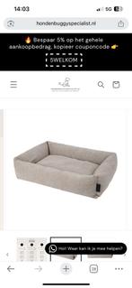 NIEUW in verpakking - HUSH Hondenmand - Cream maat Medium, Dieren en Toebehoren, Hondenmanden, Verzenden, Nieuw, Stof