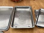 rvs 4 rechthoekige schalen, Huis en Inrichting, Keuken | Potten en Pannen, Ophalen of Verzenden, Gebruikt, Rvs, Overige typen