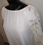 Jacky Luxury Witte Blouse met gave details, Ophalen, Wit, Maat 36 (S), Jacky Luxury