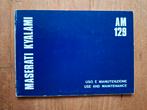 Masersti Kyalami uso e manutenzione - use and maintenance, Ophalen of Verzenden