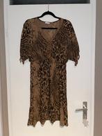 bruine tijger panter print strand jurk beach dress mt M, Maat 38/40 (M), Ophalen of Verzenden, Zo goed als nieuw, Knielengte