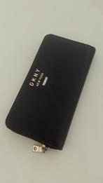 DKNY Zwarte Leren Portemonnee, Sieraden, Tassen en Uiterlijk, Portemonnees, Overige merken, Zwart, Ophalen of Verzenden, Zo goed als nieuw