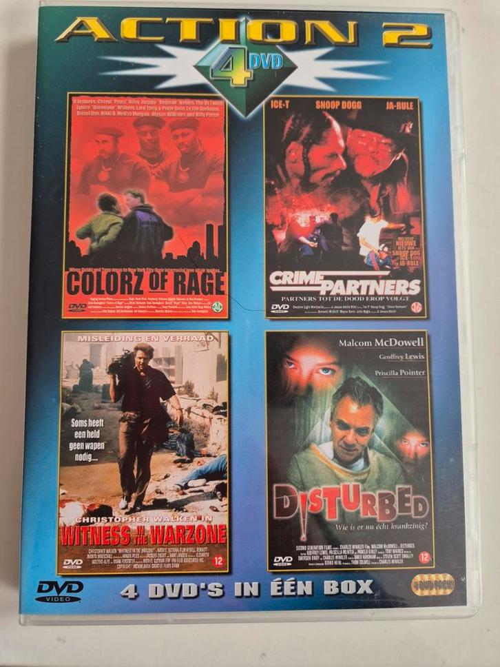 Action 4 DVD Boxset - Actie, Oorlog, Thriller, Cd's en Dvd's, Dvd's | Actie, Zo goed als nieuw, Actie, Boxset, Vanaf 12 jaar, Ophalen of Verzenden