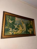 Schilderij Madonna met kind en duiven, Antiek en Kunst, Ophalen of Verzenden