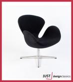Swan Chair Fritz Hansen Arne Jacobsen Zwart, Zo goed als nieuw