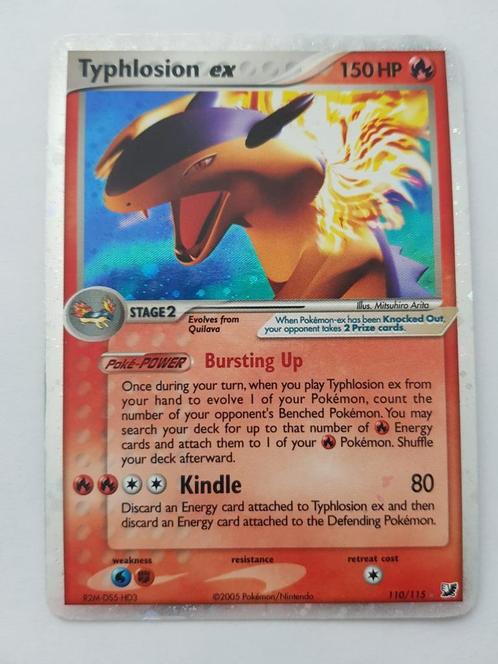 Pokemon Typhlosion ex Unseen Forces kaart, Hobby en Vrije tijd, Verzamelkaartspellen | Pokémon, Gebruikt, Losse kaart, Foil, Ophalen of Verzenden
