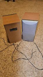Sharp Speakers - Set van 2, Gebruikt, Minder dan 60 watt, Front, Rear of Stereo speakers, Ophalen