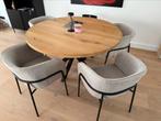 Fauteuil, Laika Eetkamerstoelen 4x, Ophalen of Verzenden, Stof