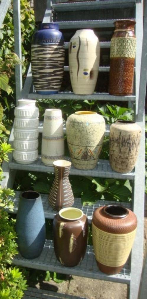 10x vintage West Germany bodemvazen-Bay-Carstens-Scheurich, Antiek en Kunst, Antiek | Vazen, Ophalen