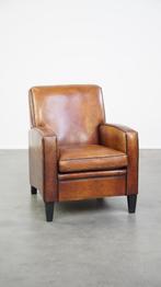 Mooie en comfortabele Art Deco design schapenleren fauteuil, Ophalen, Gebruikt, Vintage, Design, 50 tot 75 cm