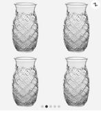 Set van 4 glazen cocktail glazen royaal leerdam, Huis en Inrichting, Woonaccessoires | Vazen, Ophalen, Overige kleuren, Minder dan 50 cm