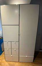 Ikea Visthus kledingkast grijs/wit 122x59x216 cm, Huis en Inrichting, Kasten | Kledingkasten, Zo goed als nieuw, Ophalen