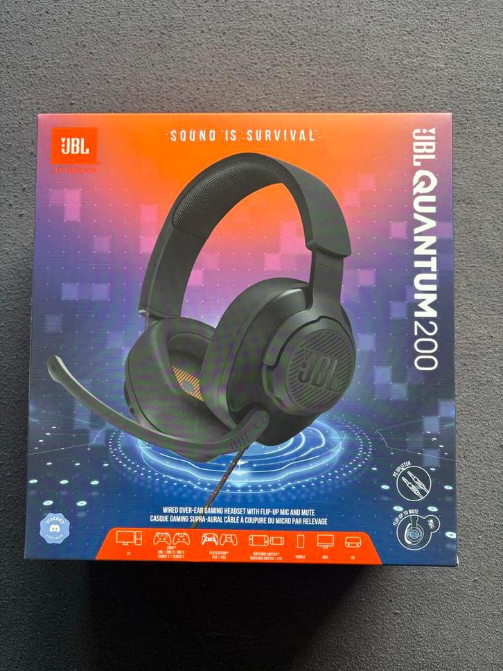 JBL Quantum 200 Gaming Headset - Nieuw!, Audio, Tv en Foto, Koptelefoons, Nieuw, Over oor (circumaural), Ophalen of Verzenden