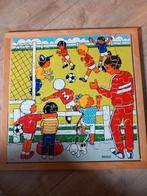 Educo houten vintage puzzel voetballen, Ophalen of Verzenden, 10 tot 50 stukjes, Gebruikt