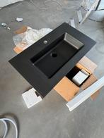 Zwarte quartz wastafel – 81x46 cm – nieuw (lichte schade), Huis en Inrichting, Badkamer | Badkamermeubels, Ophalen, 50 tot 100 cm