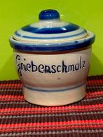 Steingut potje met deksel – “Griebenschmalz” – 98 cm, Ophalen of Verzenden