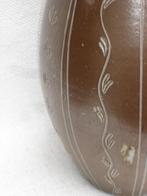 Vintage sgraffito vloervaas Eiwa [ ? ] West Germany, Antiek en Kunst, Ophalen of Verzenden