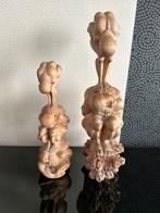 2 Javaanse Yogi man houten beelden, Antiek en Kunst, Ophalen of Verzenden