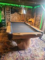 Pool biljart 2.00 x 1.00 eikenhout mancave bar vintage, Ophalen, Zo goed als nieuw, Pooltafel