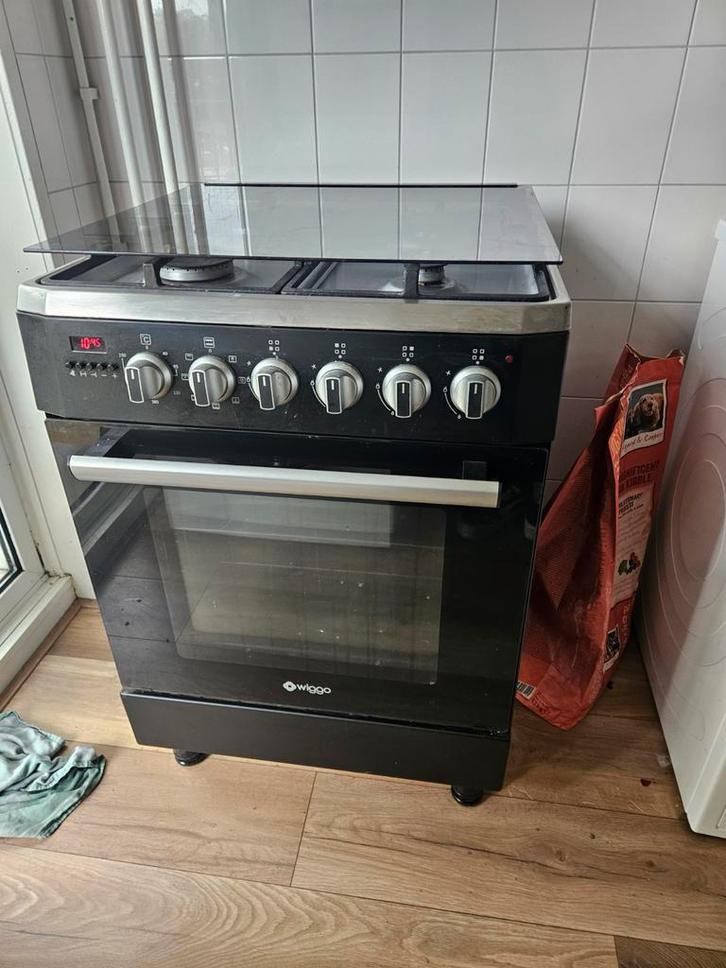 Gasfornuis met Oven - Wiggo, Witgoed en Apparatuur, Fornuizen, Vrijstaand, Gas, 4 kookzones, 85 tot 90 cm, Ophalen