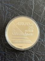 Aruba 25 florin 1991, Zilver, Overige waardes, Ophalen of Verzenden, Koningin Beatrix