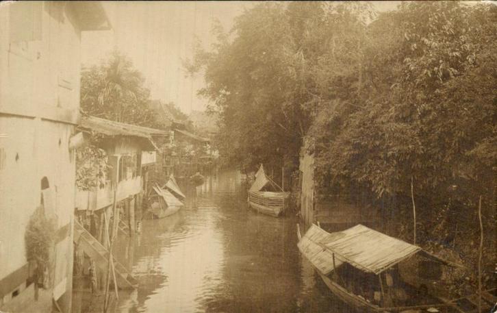 Nederlands Indië - Fotokaart - Palembang ?, Verzamelen, Ansichtkaarten | Nederland, Gelopen, Voor 1920, Ophalen of Verzenden