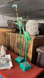 Handbeschilderde oosterse vogel van hout uit Bali Indonesie, Verburgt Vintage, Nieuw, Ophalen of Verzenden, https://verburgtvintage.nl/#contact