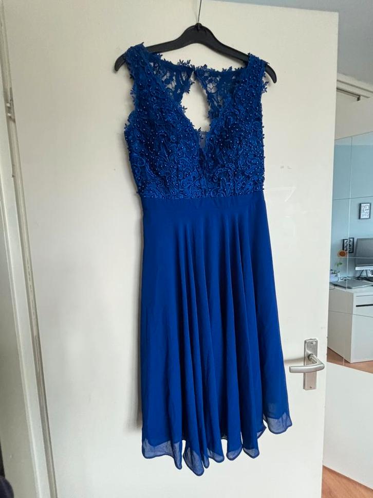 Gala/cocktail jurk, Kleding | Dames, Gelegenheidskleding, Zo goed als nieuw, Galajurk, Maat 42/44 (L), Blauw, Ophalen