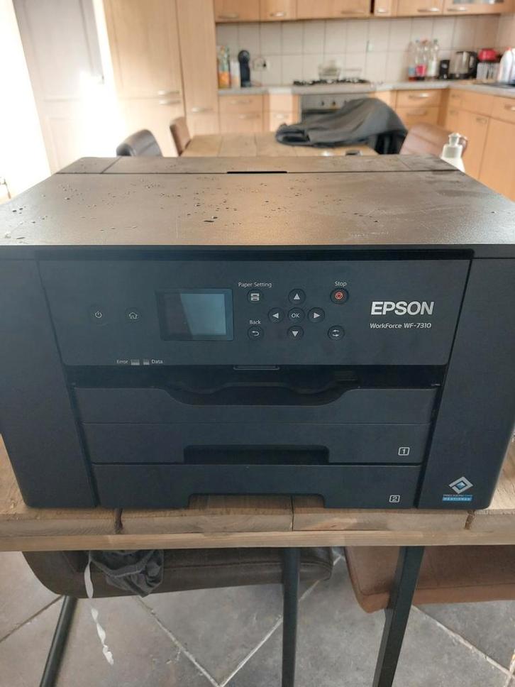 Epson WorkForce WF-7310 A3 Printer, Computers en Software, Printers, Gebruikt, Printer, Inkjetprinter, Kleur printen, Zwart-en-wit printen