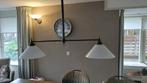 Lamp hanger oud koper met melkglas, Huis en Inrichting, Lampen | Hanglampen, Ophalen, Zo goed als nieuw, 75 cm of meer