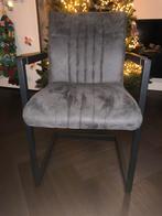 Twee eetkamerstoelen De Bommel antraciet (2x), Huis en Inrichting, Stoelen, Ophalen, Zo goed als nieuw, Grijs, Twee
