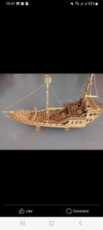 Modelboot schip piratenschip handgemaakt lucifers, Verzenden, Zo goed als nieuw, Overige merken