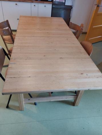 Eettafel ikea uitschuifbaar hout beschikbaar voor biedingen