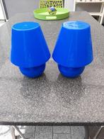 Twee puntgave blauwe Fatboy lampen type Snacklight 1002173, Huis en Inrichting, Lampen | Tafellampen, Fatboy Snacklight, Kunststof