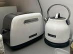 KitchenAid Kettle and Toaster COTTAGE BREAKFAST SET - White, 1 tot 2 liter, Ophalen, Zo goed als nieuw, Rvs