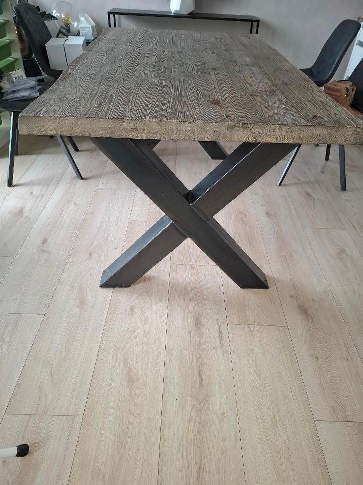 Aangeboden eettafel inclusief 4 stoelen, Huis en Inrichting, Tafels | Eettafels, Gebruikt, 50 tot 100 cm, 150 tot 200 cm, Vier personen