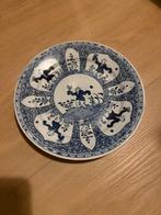 Kangxi Stijl Blauw-Wit Porseleinen Bord met Zotjes, Antiek en Kunst, Ophalen of Verzenden