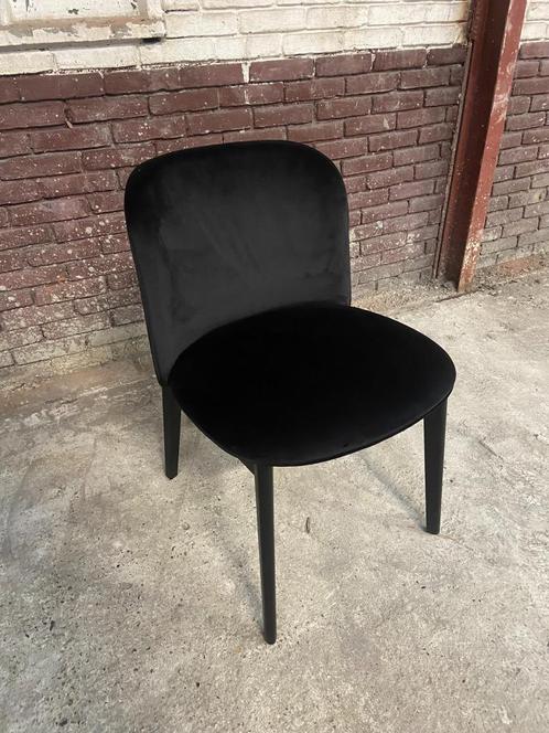 Calligaris Abrey Stoel, Huis en Inrichting, Stoelen, Zo goed als nieuw, Eén, Hout, Stof, Zwart, Ophalen