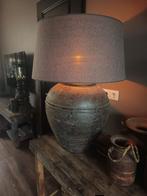 Grote bruine kruiklamp, Ophalen, Zo goed als nieuw, Rond, 50 cm of meer