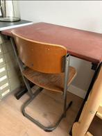 Vintage bureautje met stoel, Ophalen, Gebruikt, Bureau