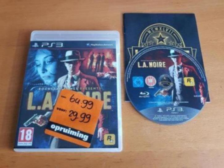 OPRUIMEN | PS3 | L.A. Noire, Spelcomputers en Games, Games | Sony PlayStation 3, Gebruikt, Avontuur en Actie, 1 speler, Vanaf 18 jaar