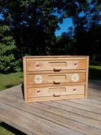 Vintage houten (industrieel) ladekastje, Minder dan 100 cm, 25 tot 50 cm, Minder dan 50 cm, Gebruikt