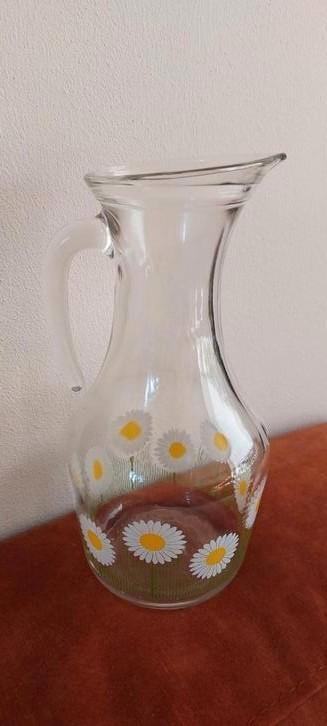 Retro vintage sapkan waterkan karaf glas Frankrijk Reims beschikbaar voor biedingen