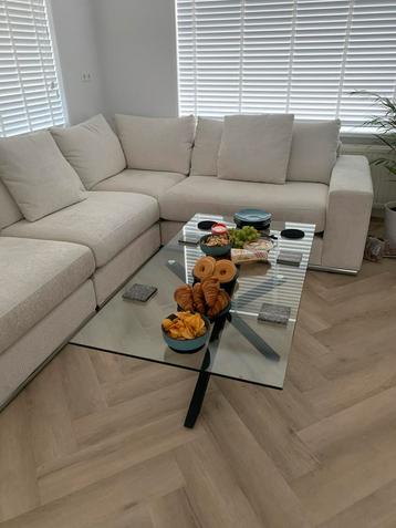 Mooie Hoekbank - Stof, Beige